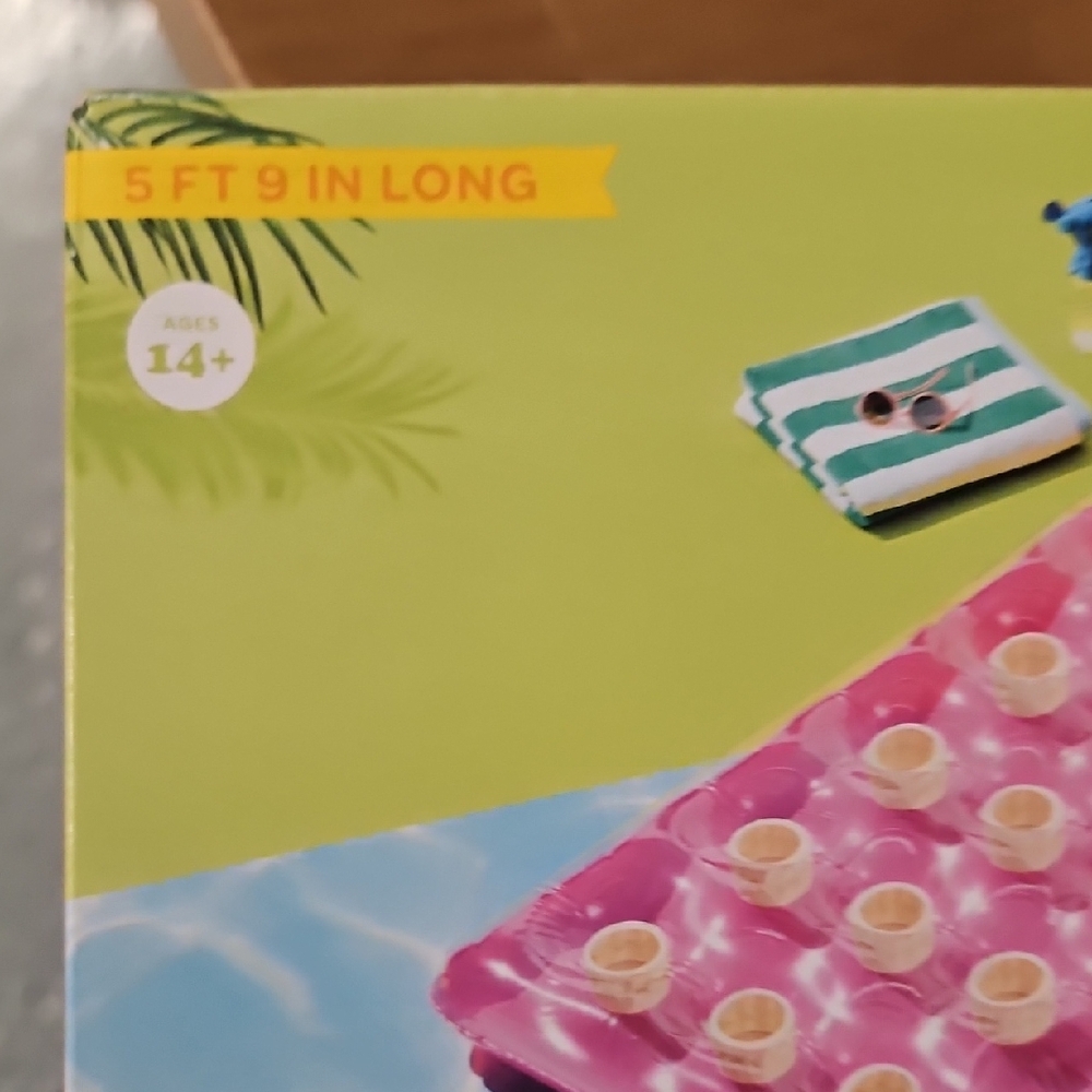 Pink Inflatable Pocket Lounge - Picture 2 of 6